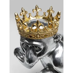 Figurine Décorative King Lui Argente 35Cm