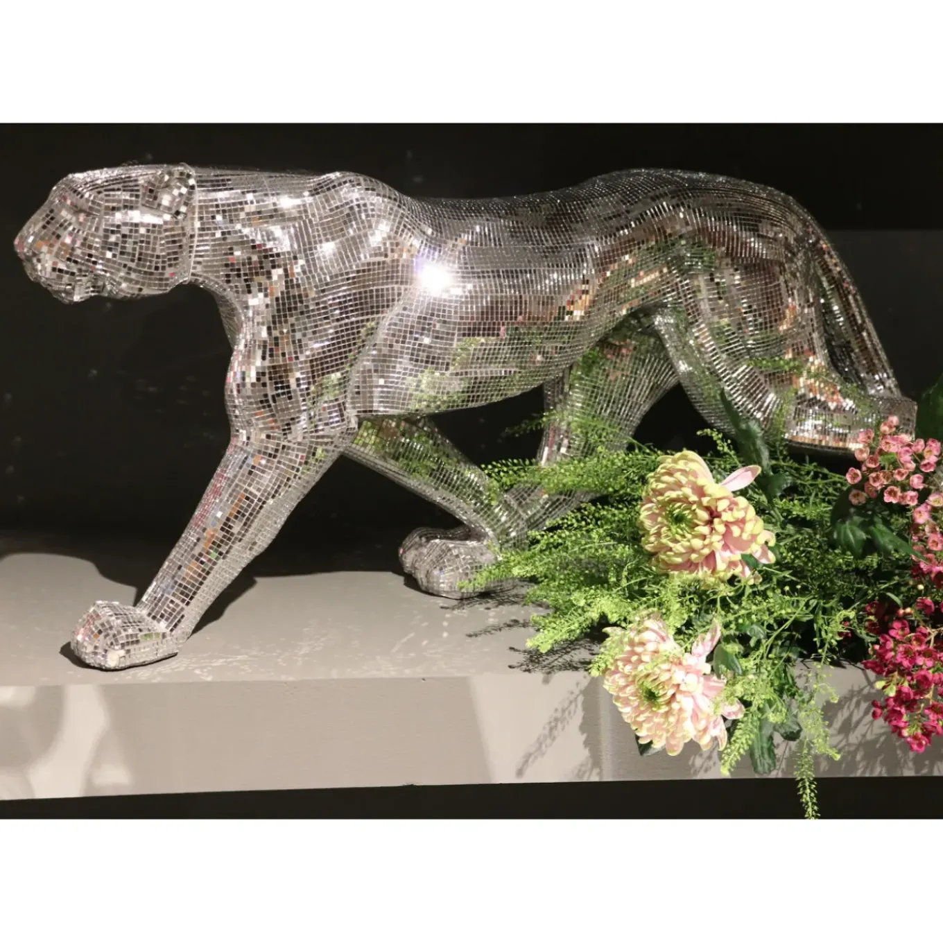 Figurine Décorative Leopard Mosaic 95Cm