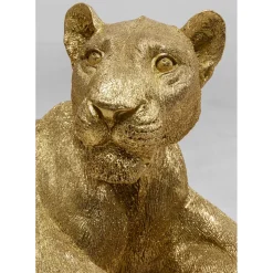 Figurine Décorative Lion Dore 113Cm