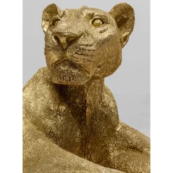 Figurine Décorative Lion Dore 113Cm