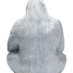 Figurine Décorative Monkey Gorilla Side Xl Argente