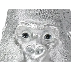 Figurine Décorative Monkey Gorilla Side Xl Argente