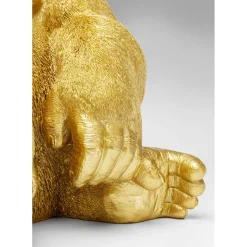 Figurine Décorative Monkey Gorilla Side Dore 76Cm