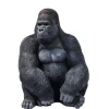 Figurine Décorative Monkey Gorilla Side Noir76Cm