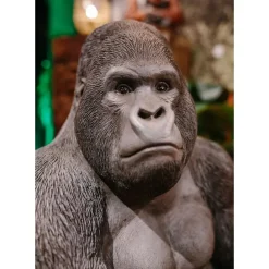 Figurine Décorative Monkey Gorilla Side Noir76Cm