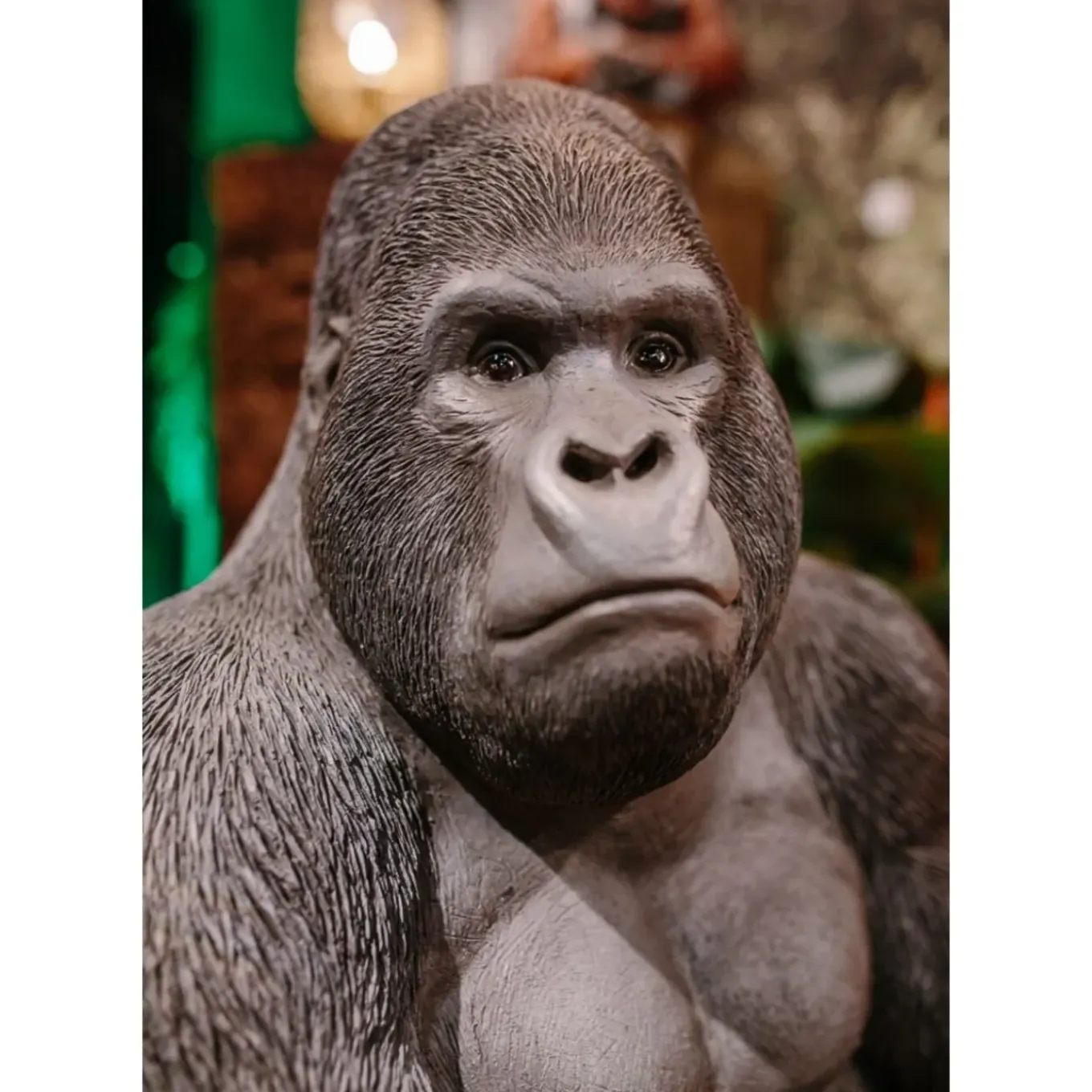 Figurine Décorative Monkey Gorilla Side Noir76Cm