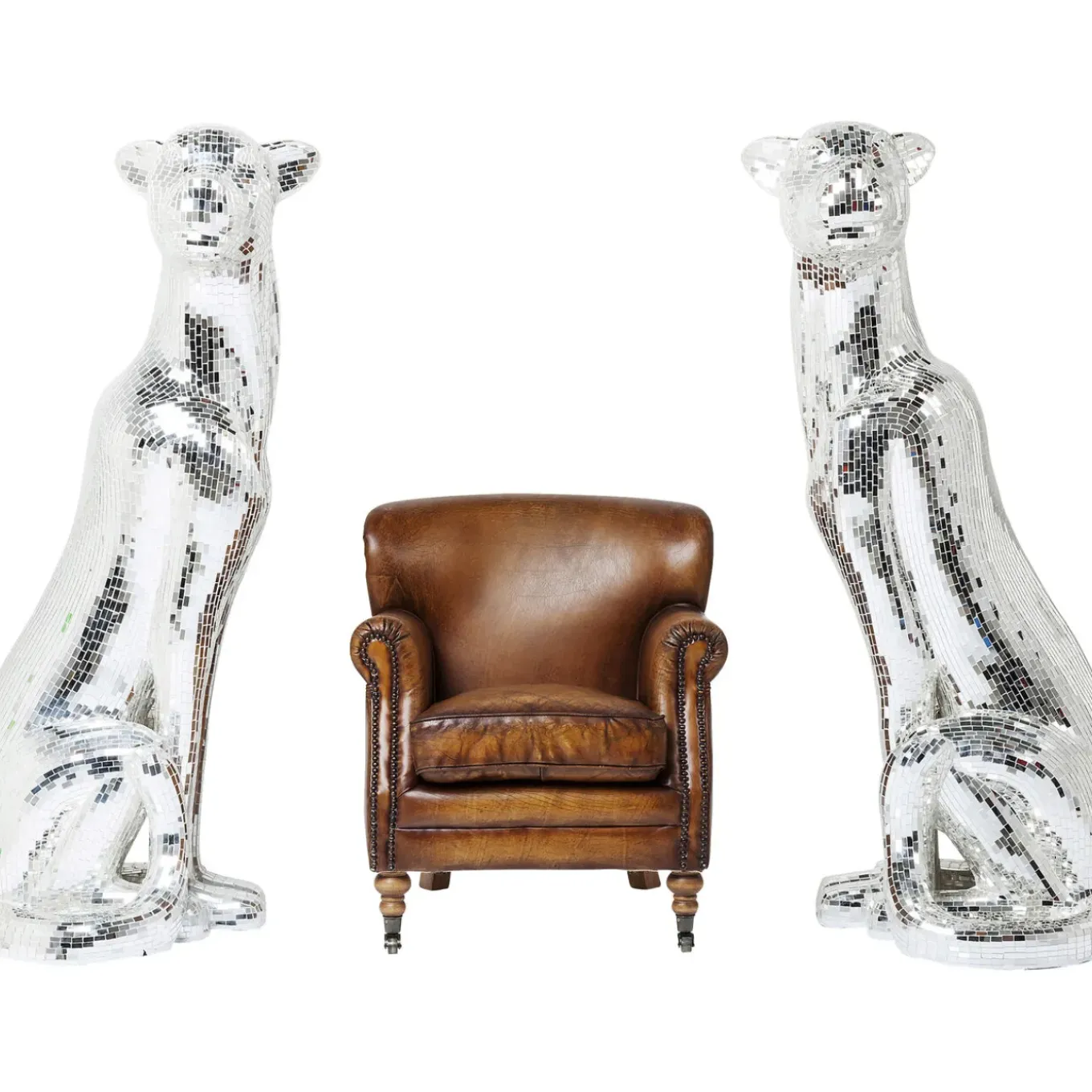 Figurine Décorative Mosaik Welcome Panther Gauche