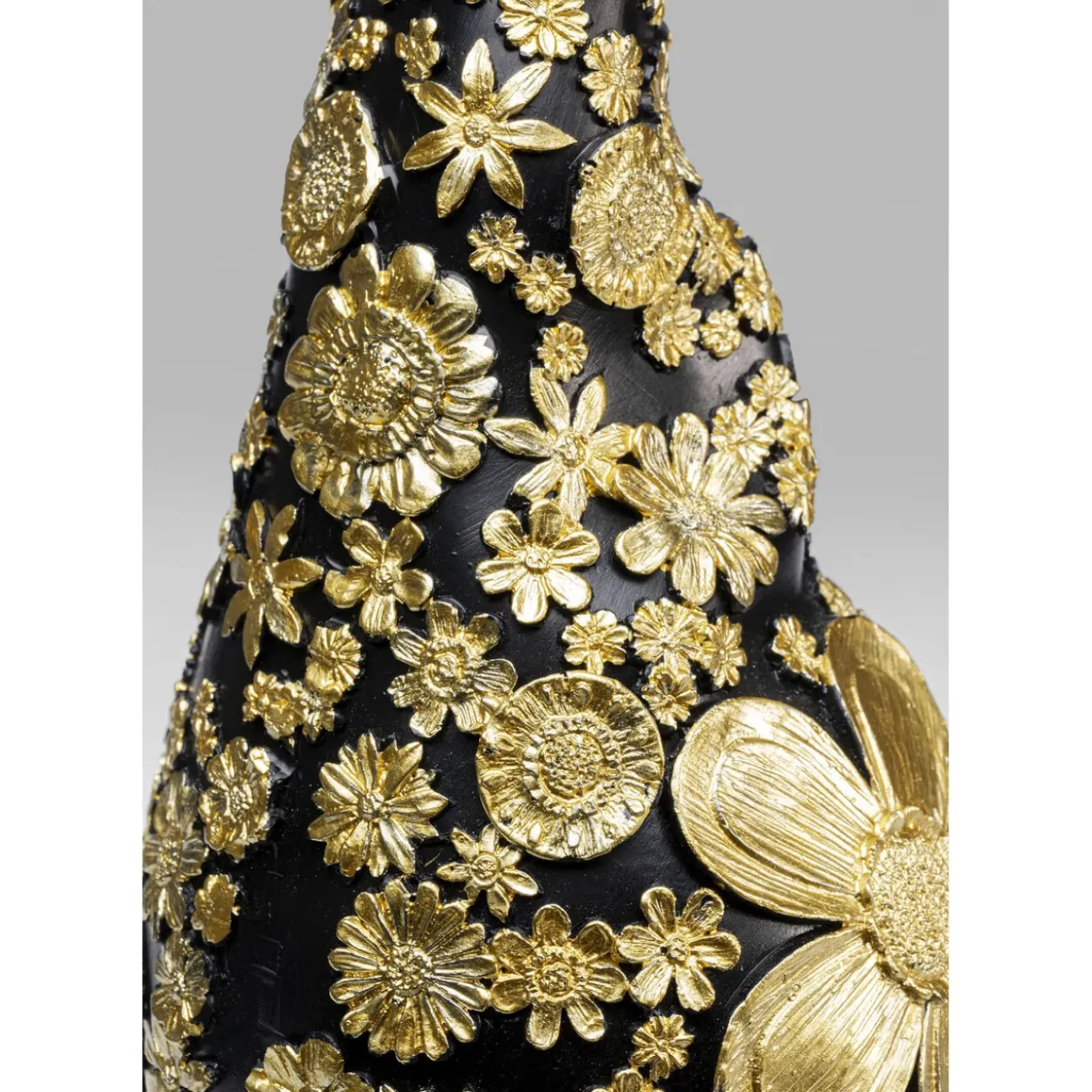 Figurine Décorative Nain Standing Noir-Dore 45