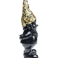 Figurine Décorative Nain Standing Noir-Dore 30