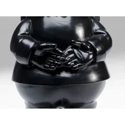 Figurine Décorative Nain Standing Noir-Dore 30