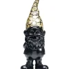Figurine Décorative Nain Standing Noir-Dore 60
