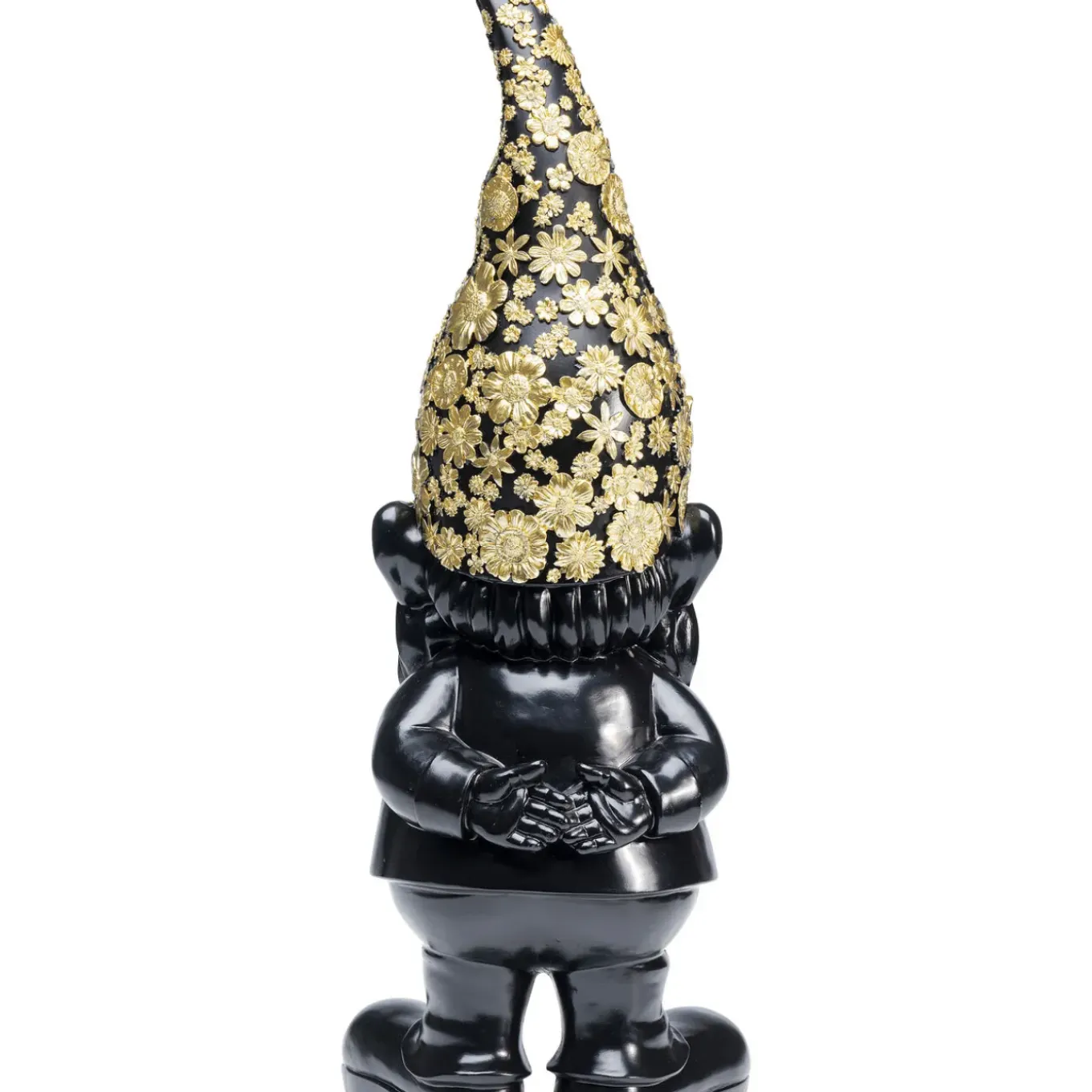 Figurine Décorative Nain Standing Noir-Dore 60
