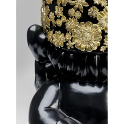 Figurine Décorative Nain Standing Noir-Dore 60