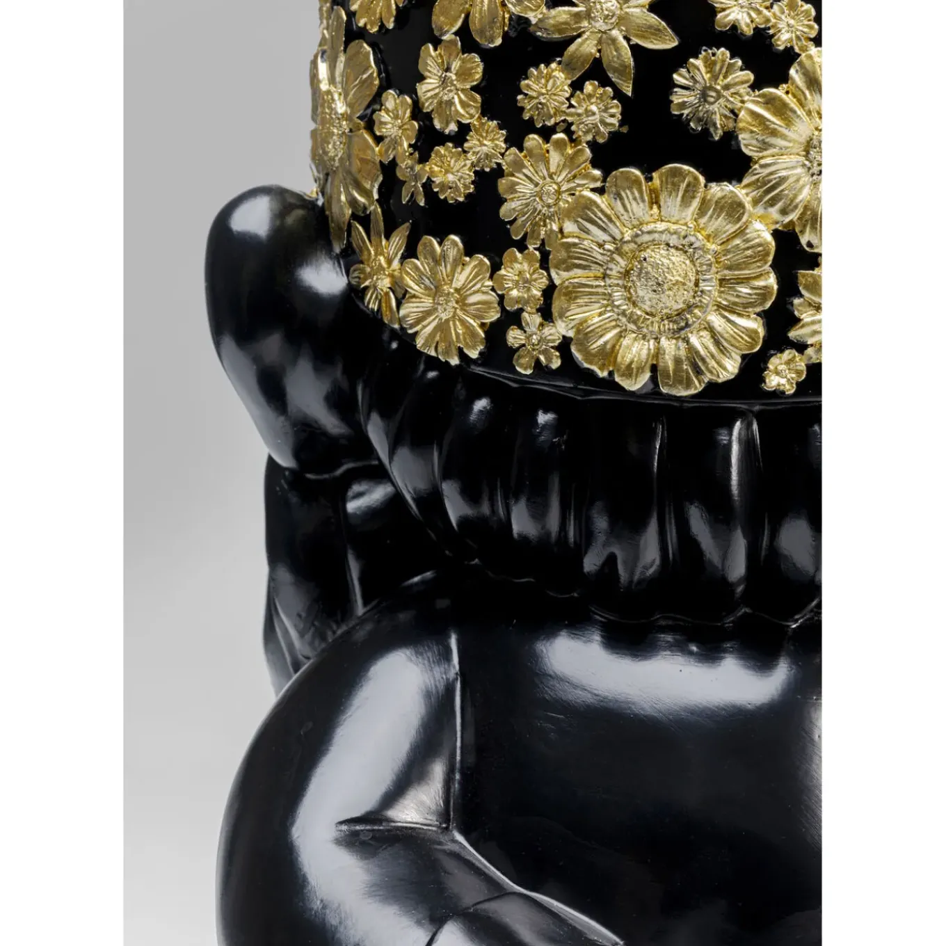 Figurine Décorative Nain Standing Noir-Dore 60