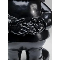 Figurine Décorative Nain Standing Noir-Dore 60