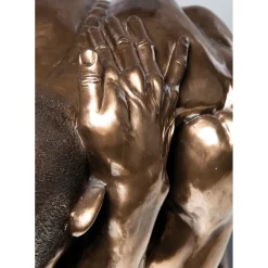 Figurine Décorative Nude Man Hug Bronze 54Cm