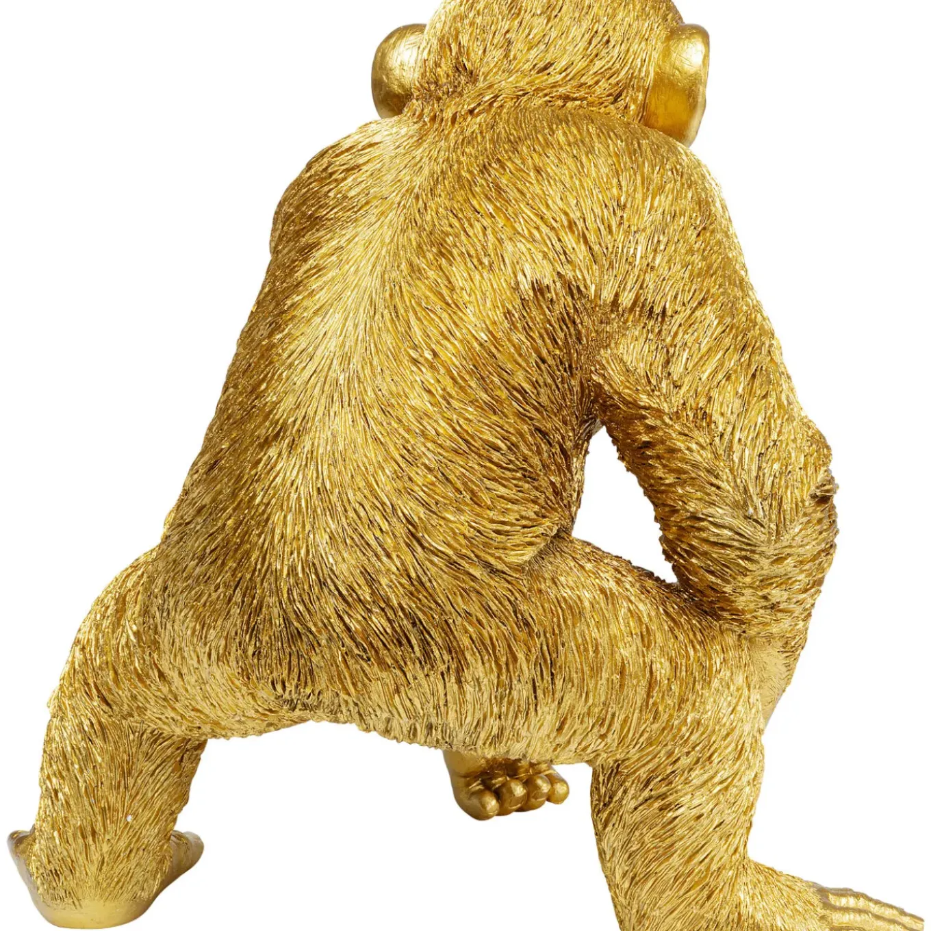 Figurine Décorative Playing Ape Dore 50Cm
