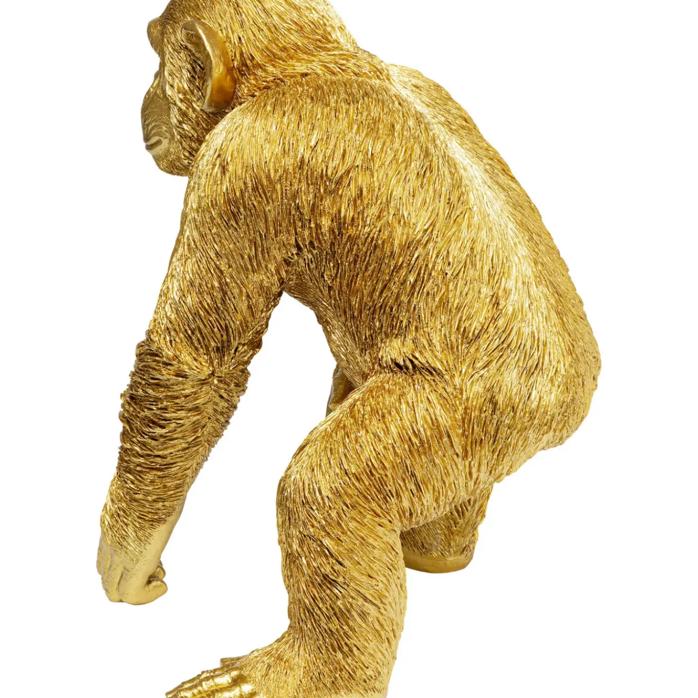 Figurine Décorative Playing Ape Dore 50Cm