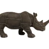 Figurine Décorative Rhino Rivets Pearls 25Cm