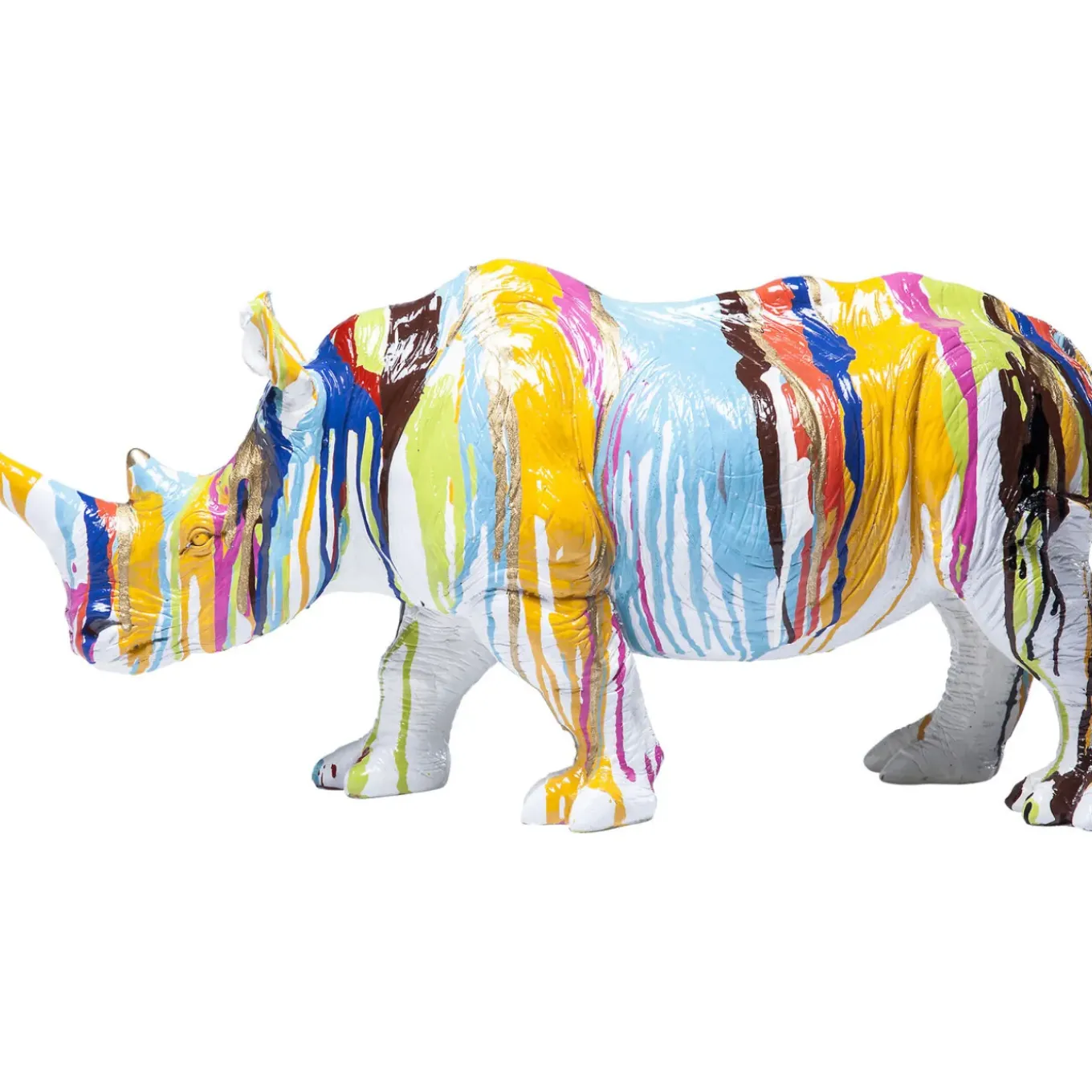 Figurine Décorative Rhino Colore 26Cm