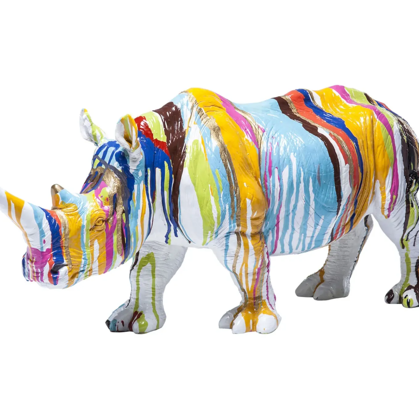 Figurine Décorative Rhino Colore 26Cm