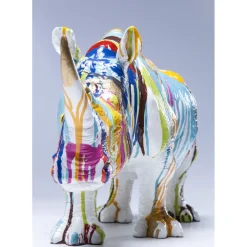 Figurine Décorative Rhino Colore 26Cm