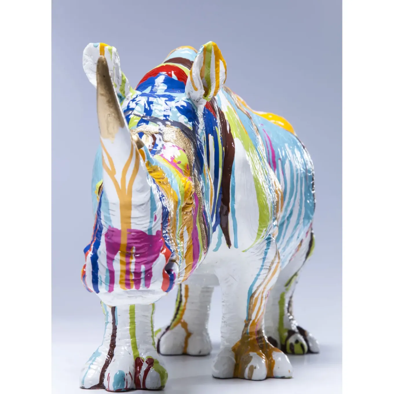 Figurine Décorative Rhino Colore 26Cm