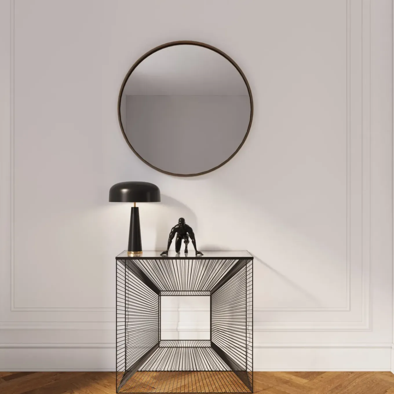 Figurine Décorative Runner Noir 25Cm