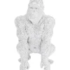 Figurine Décorative Shiny Gorilla Argente 80Cm