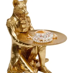 Figurine Décorative Sitting Waiter Fox 36Cm