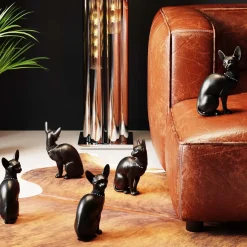 Figurine Décorative Sitting Cat Audrey Noir 27