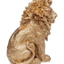 Figurine Décorative Sitting Lion Dore 42Cm