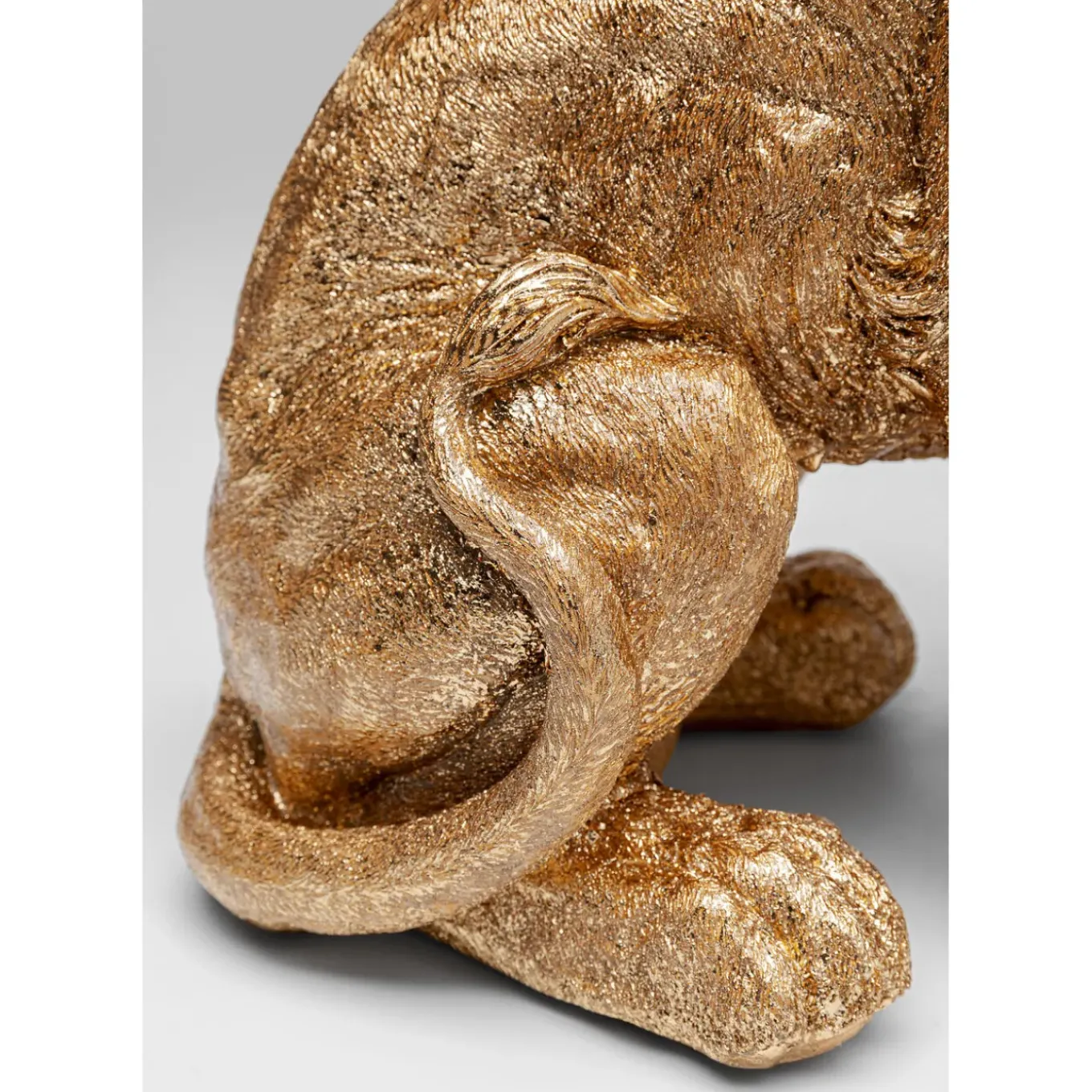 Figurine Décorative Sitting Lion Dore 42Cm