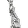 Figurine Décorative Sitting Leopard Argente 150