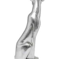 Figurine Décorative Sitting Leopard Argente 150