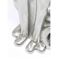 Figurine Décorative Sitting Leopard Argente 150