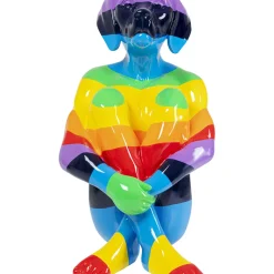 Figurine Décorative Sitting Dog Rainbow 173Cm