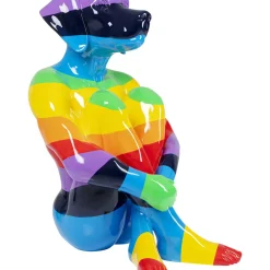 Figurine Décorative Sitting Dog Rainbow 173Cm