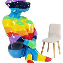 Figurine Décorative Sitting Dog Rainbow 173Cm