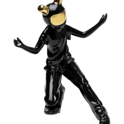 Figurine Décorative Skating Astronaut Noir