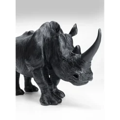 Figurine Décorative Walking Rhino Noir 56Cm