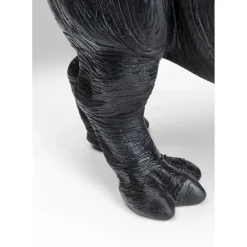 Figurine Décorative Walking Rhino Noir 56Cm