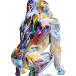 Figurine Décorative Watching Gorilla Colorful 45Cm