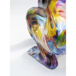 Figurine Décorative Watching Gorilla Colorful 45Cm