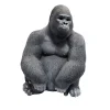Figurine Décorativemonkey Gorilla Side Medium Noir