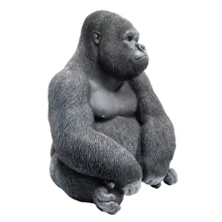 Figurine Décorativemonkey Gorilla Side Medium Noir