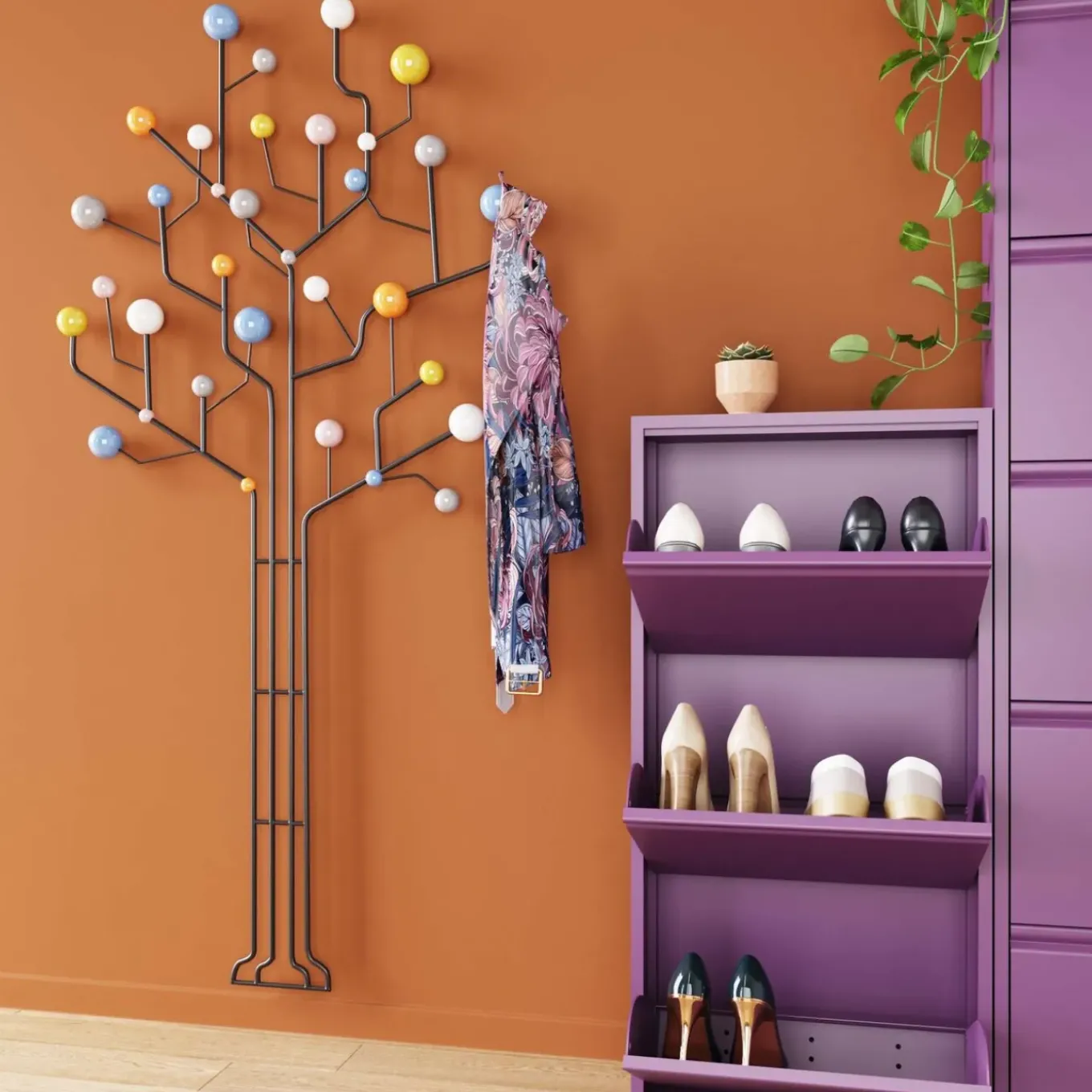 Garderobe Murale Circuit Tree 84Cm