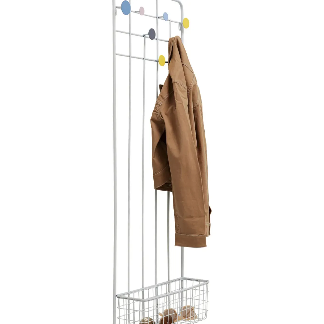 Garderobe Murale Derry Blanc 41Cm
