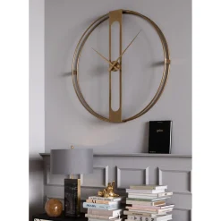 Horloge Murale Clip Gold O107Cm