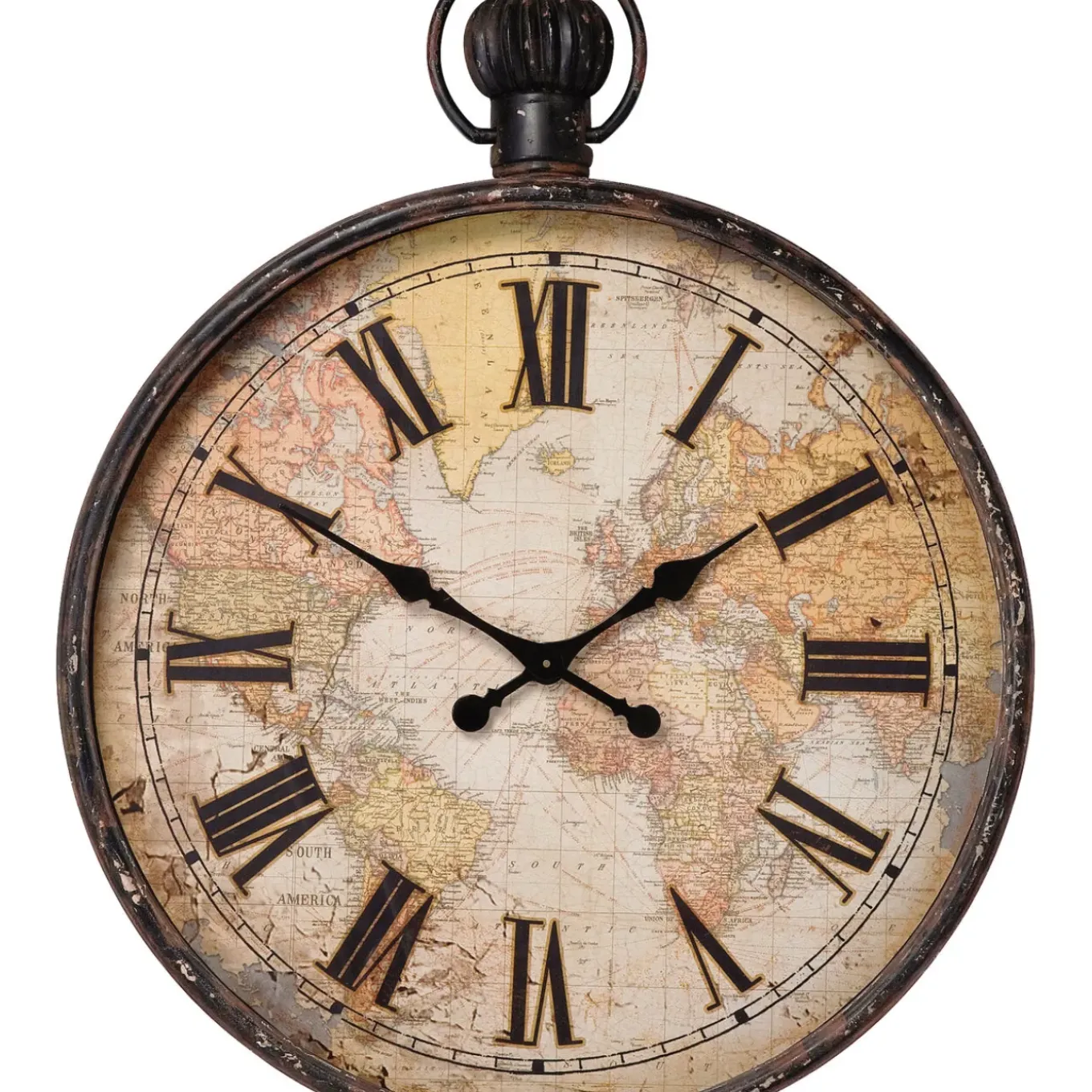Horloge Murale European Map 96Cm